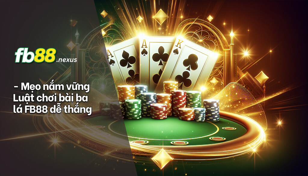 Luật Chơi Bài Ba Lá FB88 - Hướng Dẫn Chi Tiết Từ Cơ Bản Đến Nâng Cao 3 Mẹo nắm vững luật chơi bài ba lá fb88 dễ thắng